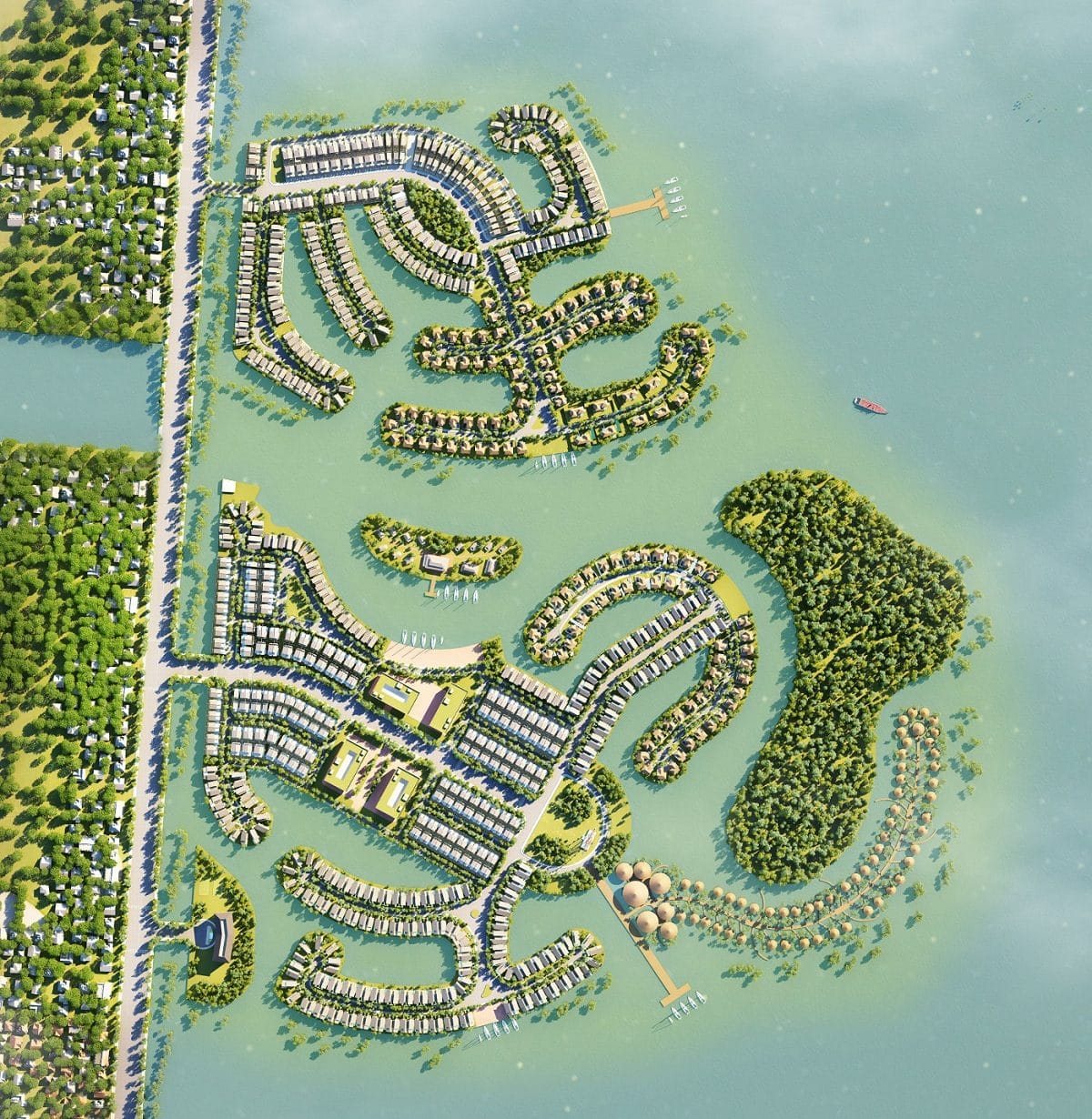 Tổng thể biệt thự Thị Nại Eco Bay