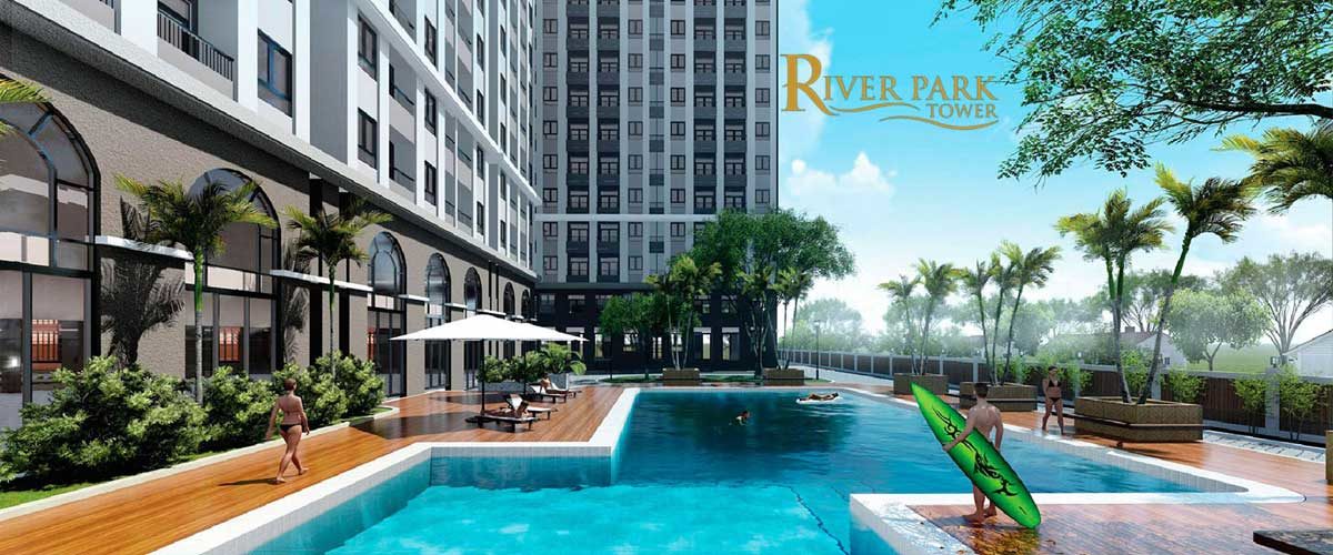 Hồ bơi tràn bờ Dự án căn hộ River Park Tower Quận 9