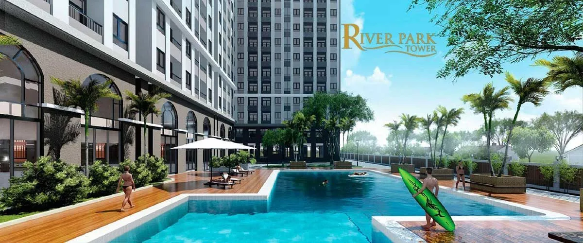 RIVER PARK TOWER QUẬN 9 4 Hồ bơi tràn bờ Dự án căn hộ River Park Tower Quận 9