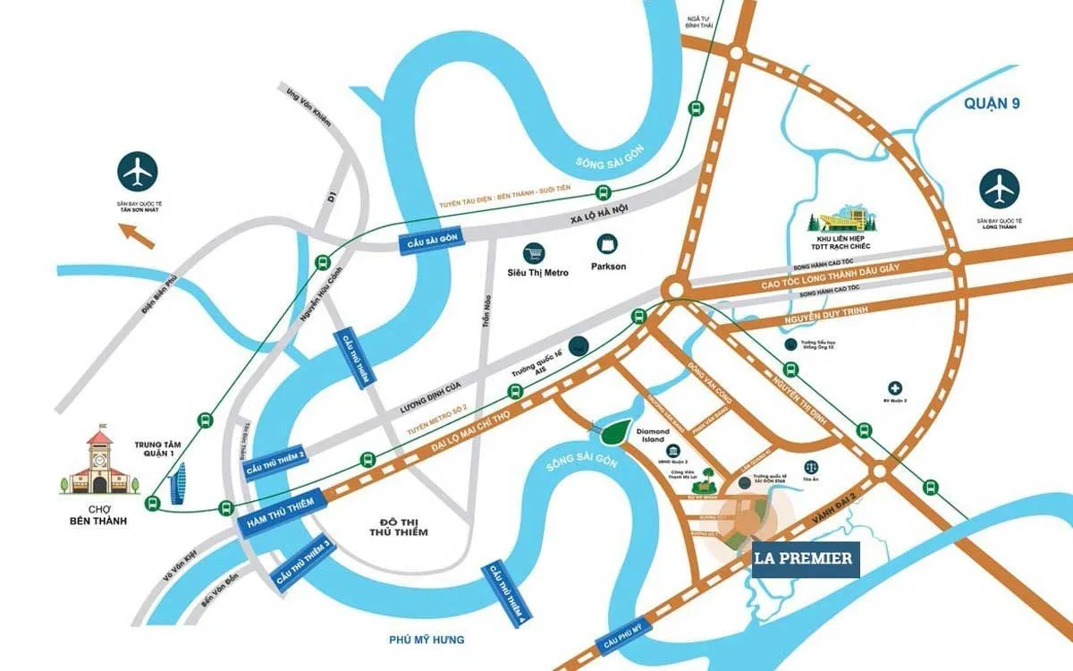 LA PREMIER QUẬN 2 2 Vị trí Dự án Căn hộ La Premier Quận 2