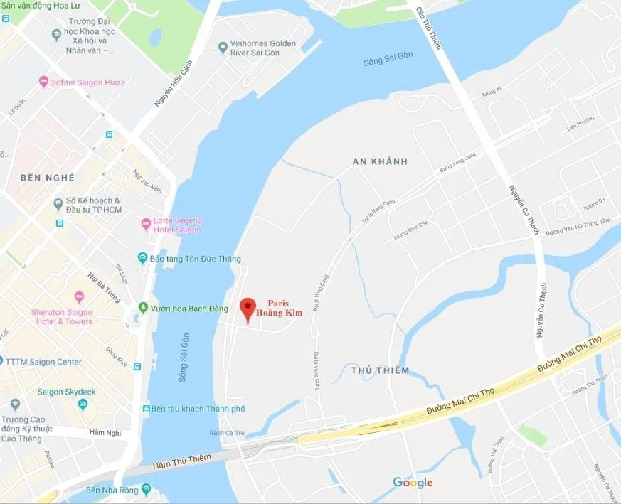 PARIS HOÀNG KIM QUẬN 2 6 Vị trí Paris Hoàng Kim