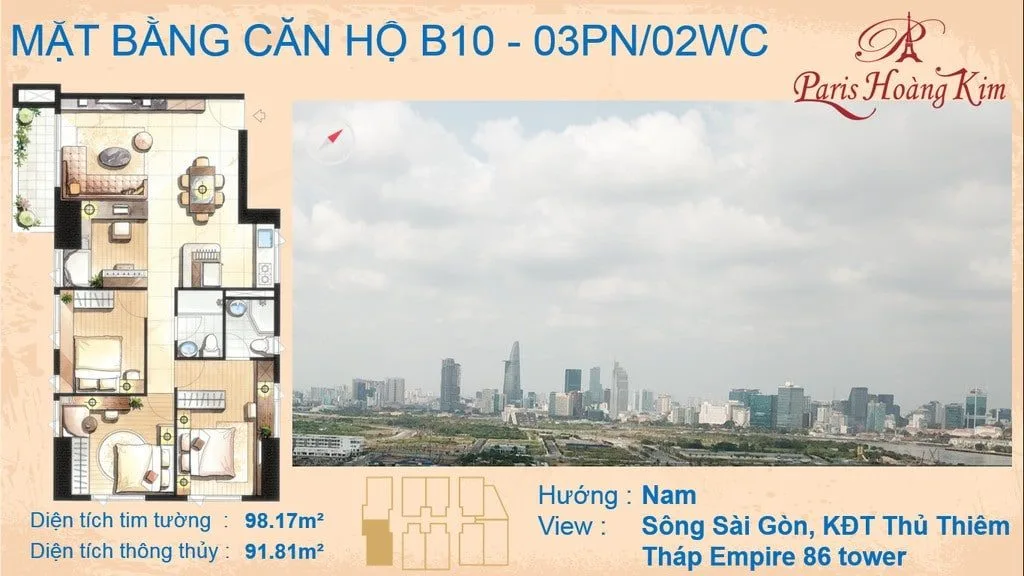 PARIS HOÀNG KIM QUẬN 2 16 Căn b10 Paris Hoàng Kim