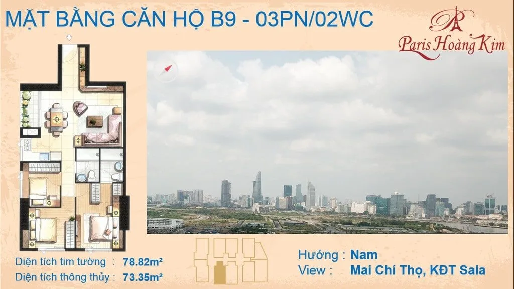 PARIS HOÀNG KIM QUẬN 2 15 Căn b9 Paris Hoàng Kim