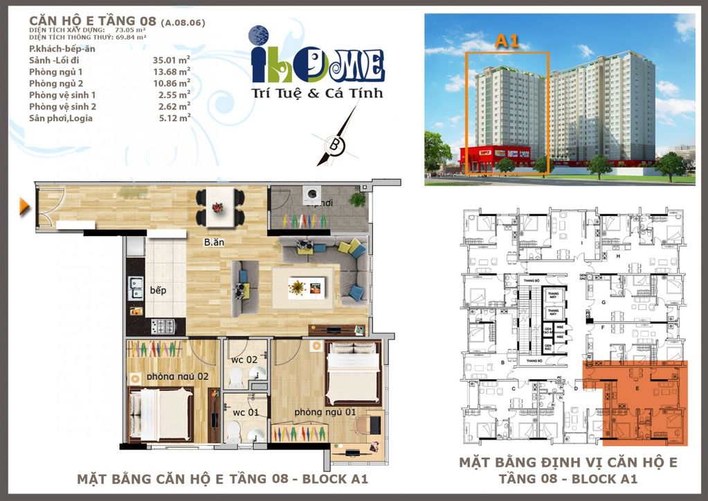 Căn hộ loại e block A1