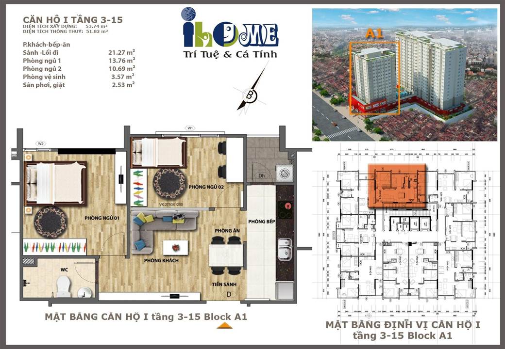 Căn hộ loại I block A1