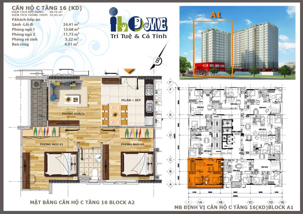 Căn hộ loại C block A2