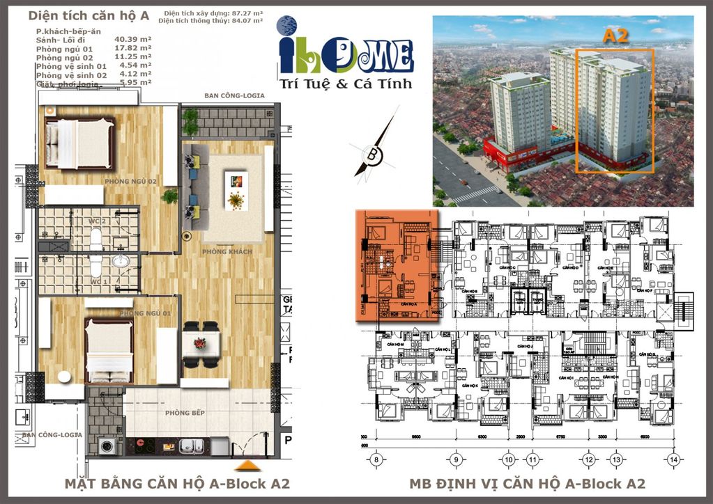 Căn hộ loại a block a2