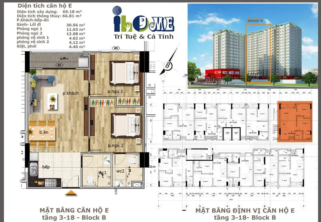 I HOME GÒ VẤP 21 Căn hộ loại e block b