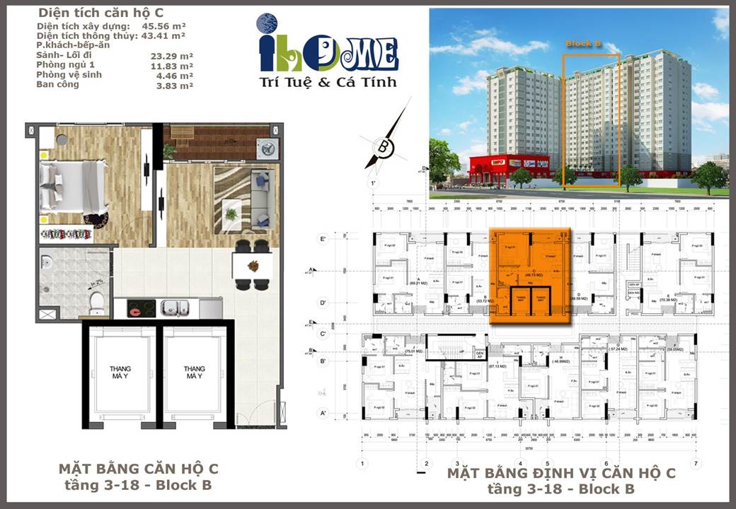 Căn hộ loại c block b