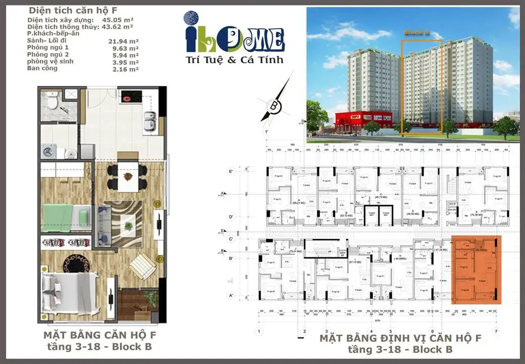 I HOME GÒ VẤP 22 Căn hộ loại f block b