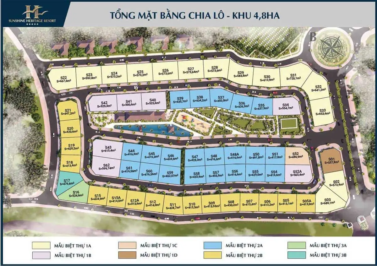 SUNSHINE HERITAGE MŨI NÉ 5 Mặt bằng Phân lô Dự án Sunshine Heritage Mũi Né
