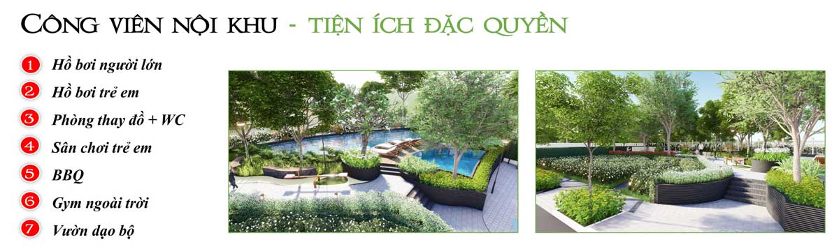 Tiện ích nội khu Nhà phố Precia Riverside Quận 2