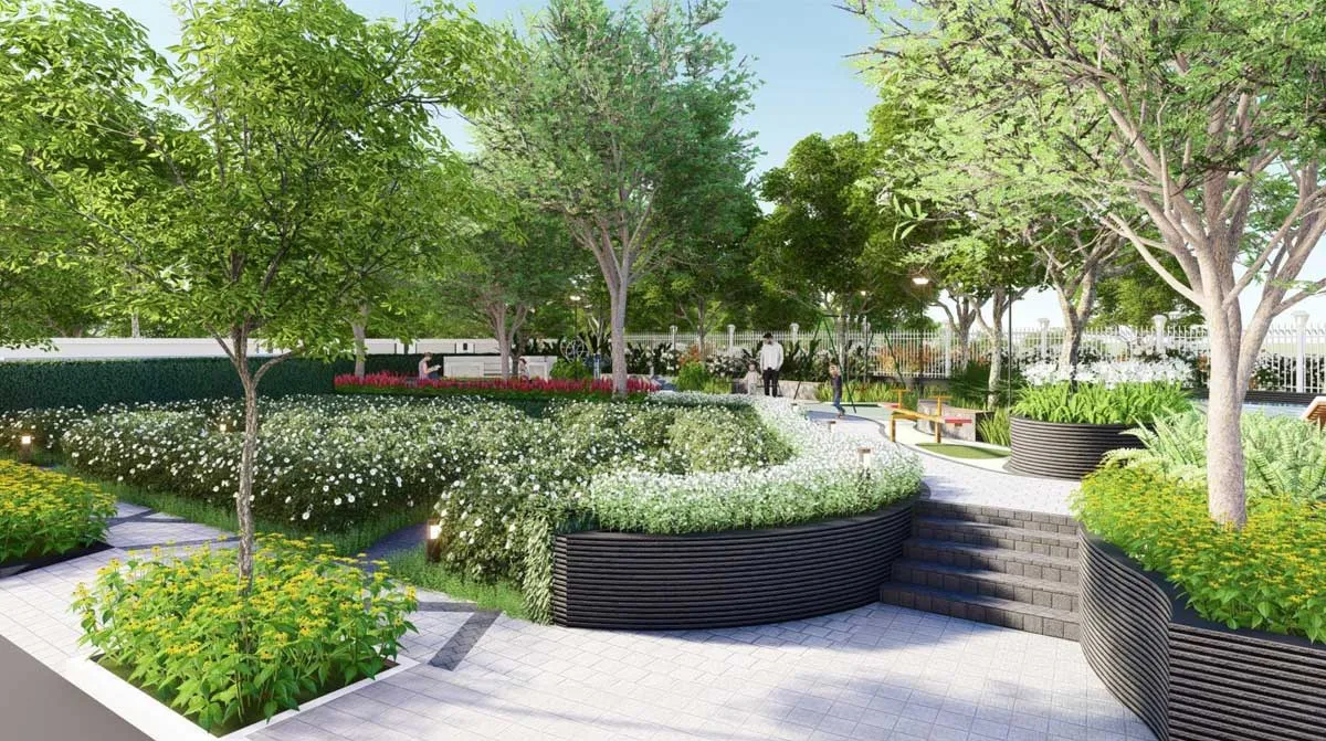 Precia Riverside 9 Vườn dạo bộ Precia Riverside Quận 2