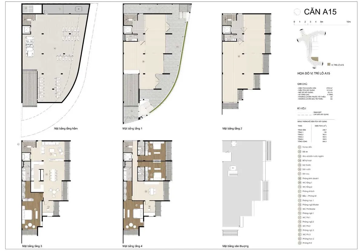 Precia Riverside 21 Thiết kế Căn A15 Nhà phố Precia Riverside Quận 2