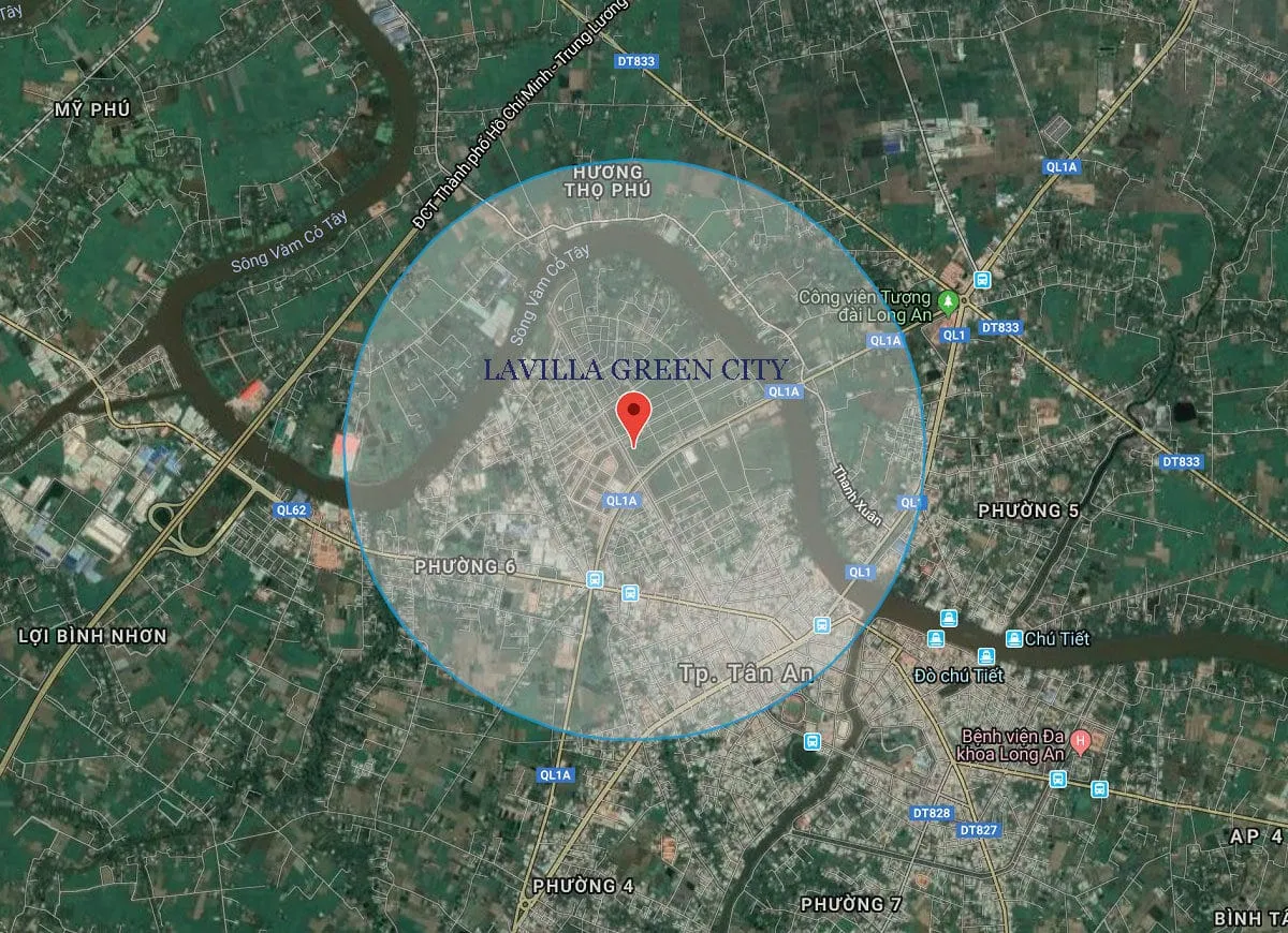 LA VILLA GREEN CITY LONG AN 5 Vị trí thực tế Dự án Lavilla Green City Long An