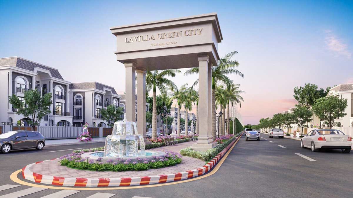 Cổng chào Dự án Lavilla Green City Long An