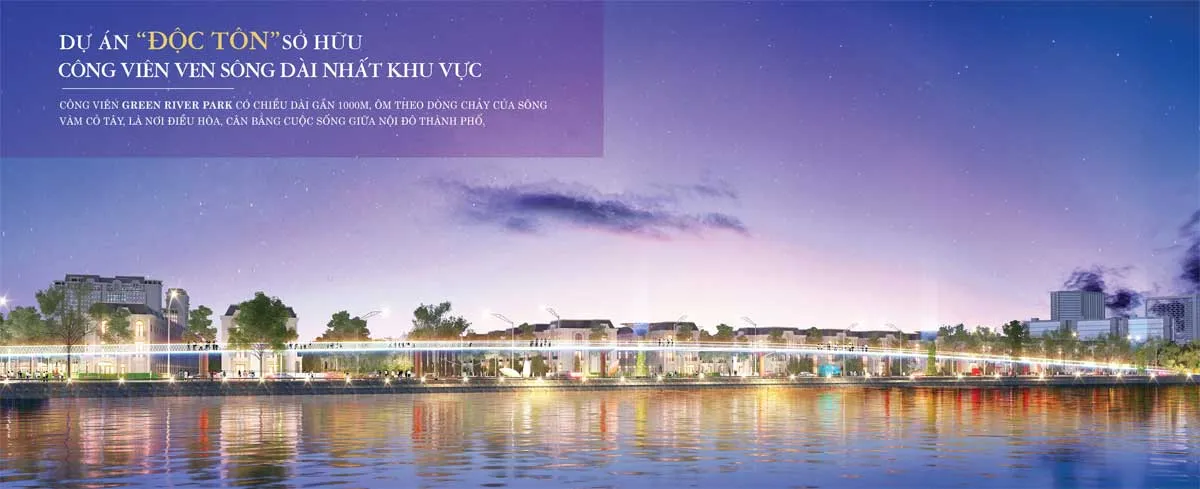 LA VILLA GREEN CITY LONG AN 9 Khu công viên ven sông Dự án Lavilla Green City Long An
