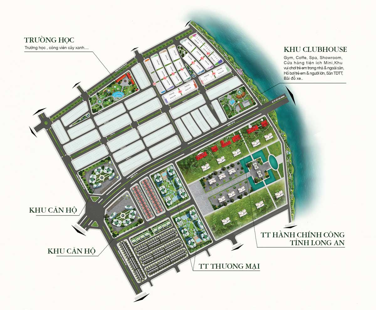 Tổng thể Dự án Lavilla Green City Long An