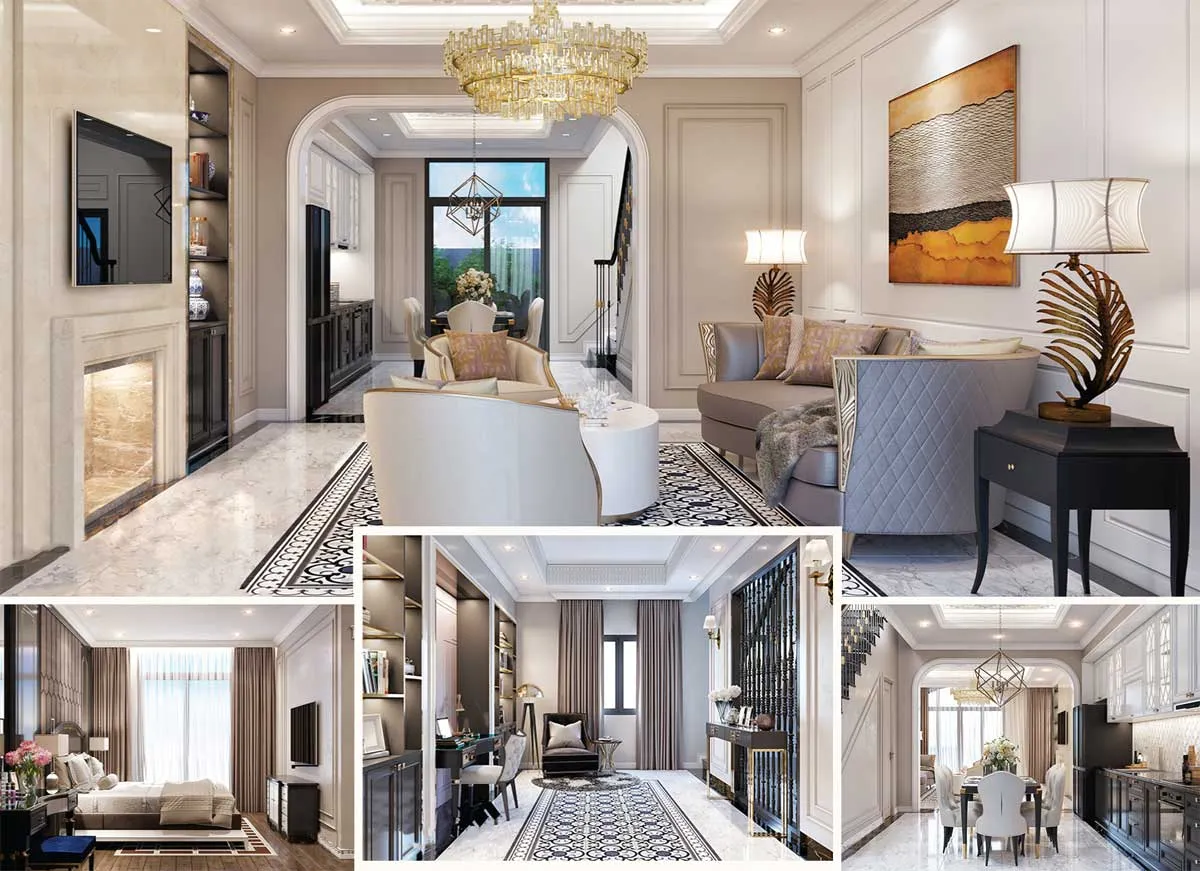 LA VILLA GREEN CITY LONG AN 20 Thiết kế nội thất Lavilla Green City phong cách Châu Âu