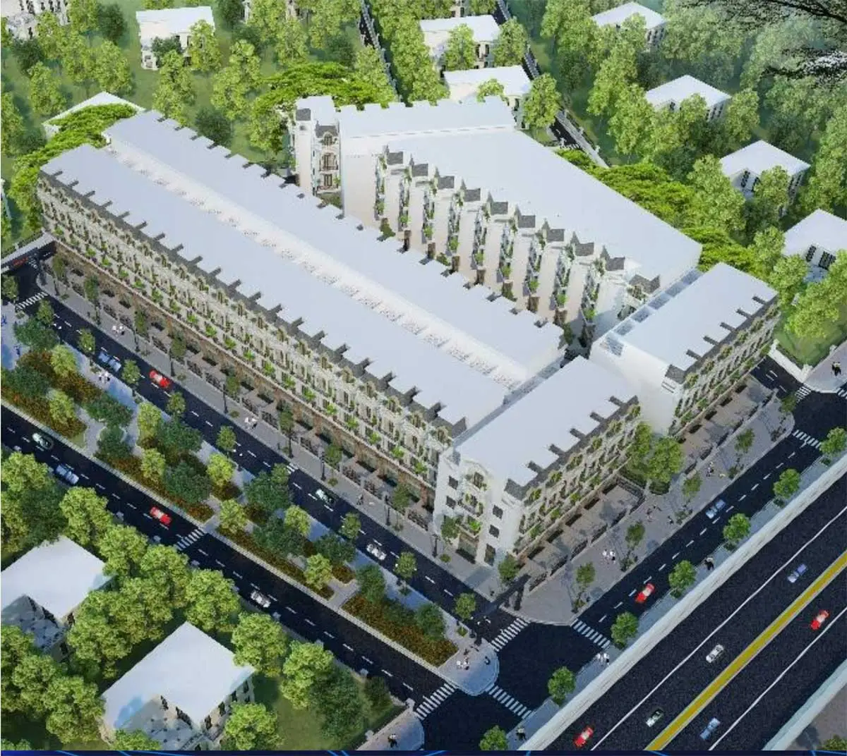 ONE PALACE 2 Toàn cảnh Nhà phố One Palace Hà Huy Giáp Quận 12