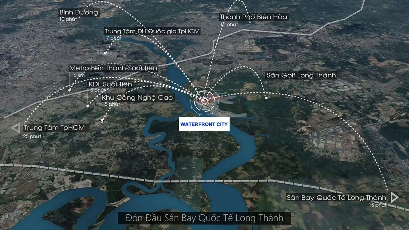 SPRING WATERFRONT CITY 8 Tiện ích liên kết vùng Dự án Waterfront City Đồng Nai