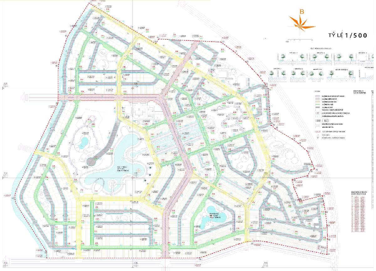 Mặt bằng phân lô Dự án Khu dân cư Sơn Tịnh Quảng Ngãi