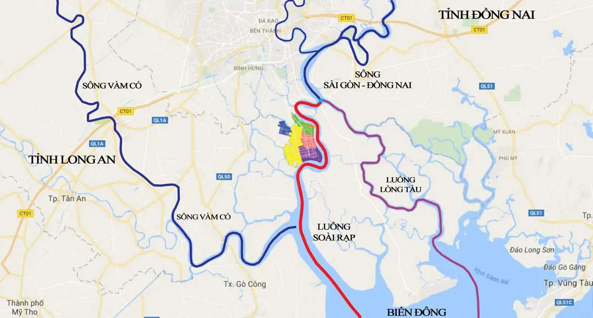 KHU ĐÔ THỊ HIỆP PHƯỚC NHÀ BÈ 3 Vị trí liên kết vùng Khu Đô thị Hiệp Phước Nhà Bè