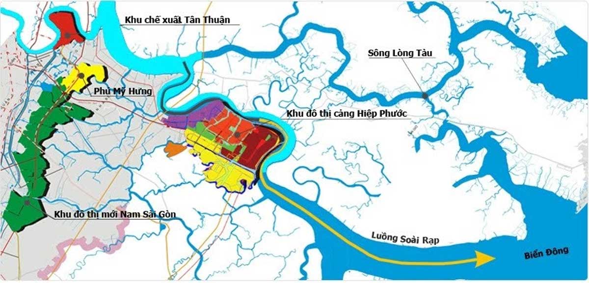 Vị trí Khu Đô thị Hiệp Phước Nhà Bè