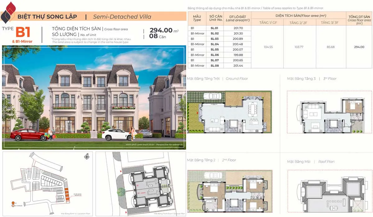 AMELIE VILLA PHÚ MỸ HƯNG 13 Thiết kế Biệt thự Song lập Amelie Villa Phú Mỹ Hưng Nhà Bè