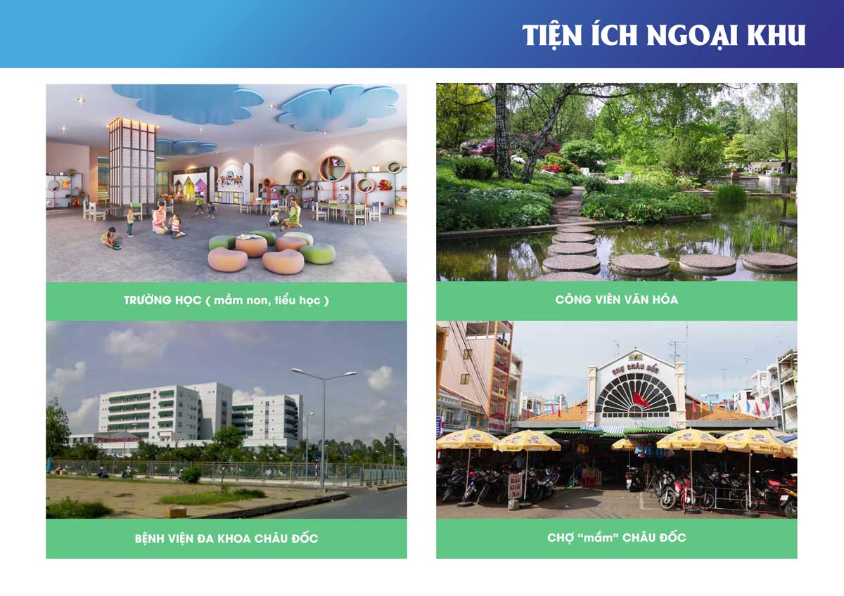 Công viên nội khu Dự án Khu đô thị The New City Châu Đốc