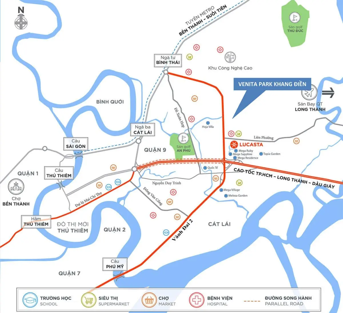 VENITA PARK KHANG ĐIỀN QUẬN 9 2 Vị trí Dự án Venita Park Khang Điền Quận 9