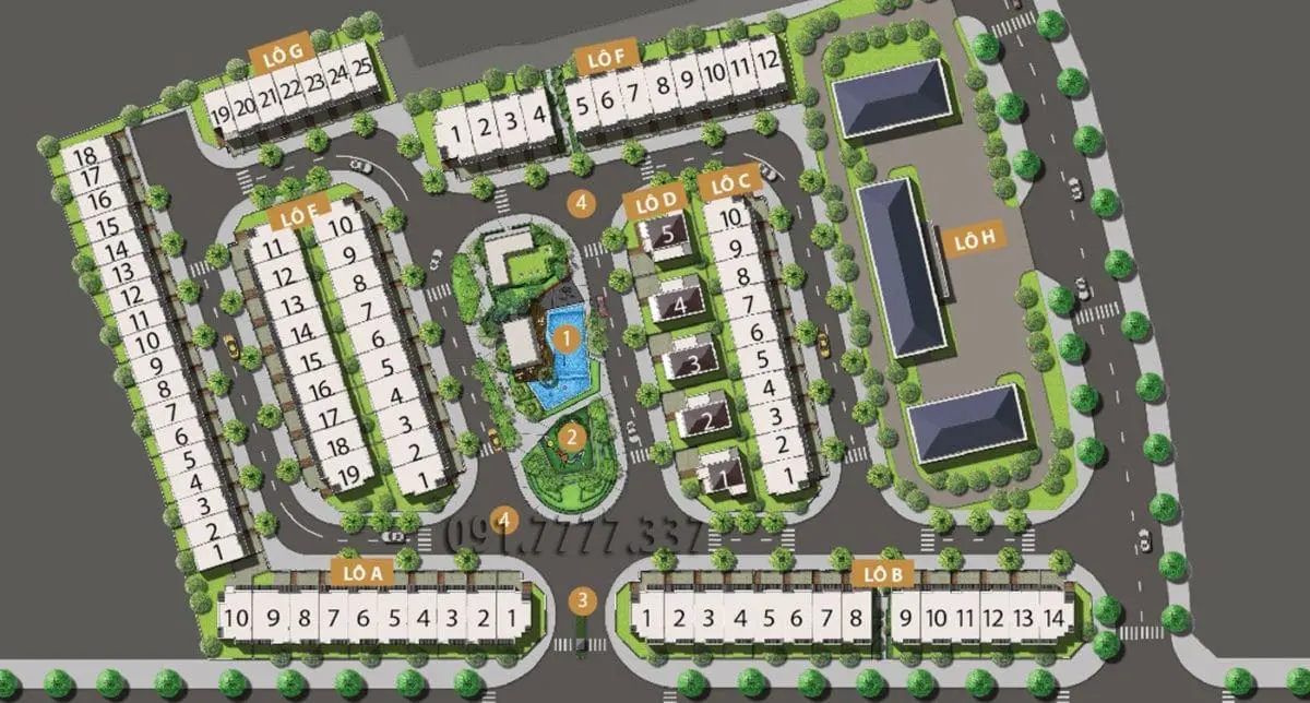 GOLF HILLS QUẬN 9 6 Mặt bằng phân lô Dự án Nhà phố – Biệt thự Golf Hills Quận 9