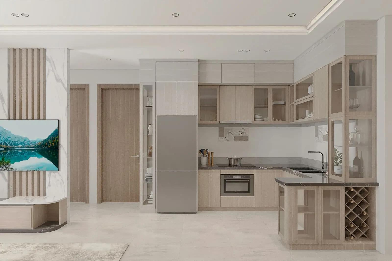 Green Melody 24 Khu Bếp Căn hộ Green Melody