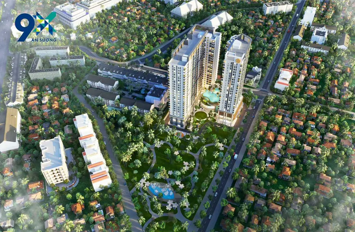 9X An Sương 1 Phối cảnh Dự án Căn hộ 9X An Sương Hóc Môn