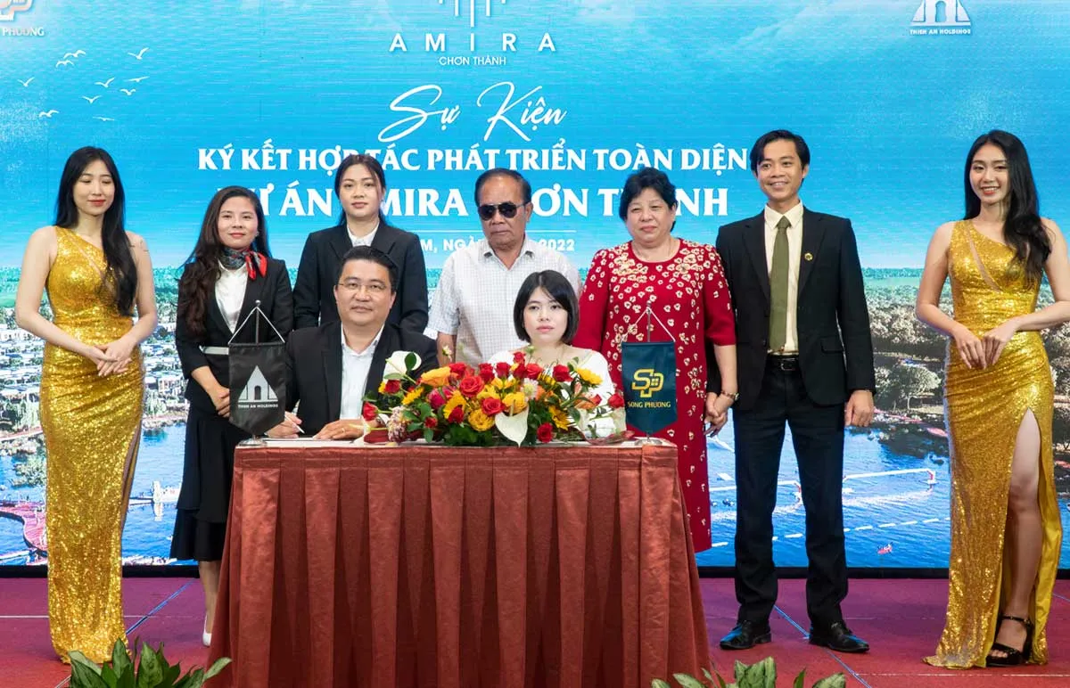 Amira Chơn Thành 4 Đại diện Công ty Song Phương và Tập đoàn Thiên An Holdings ký kết phát triển dự án Amira Chơn Thành
