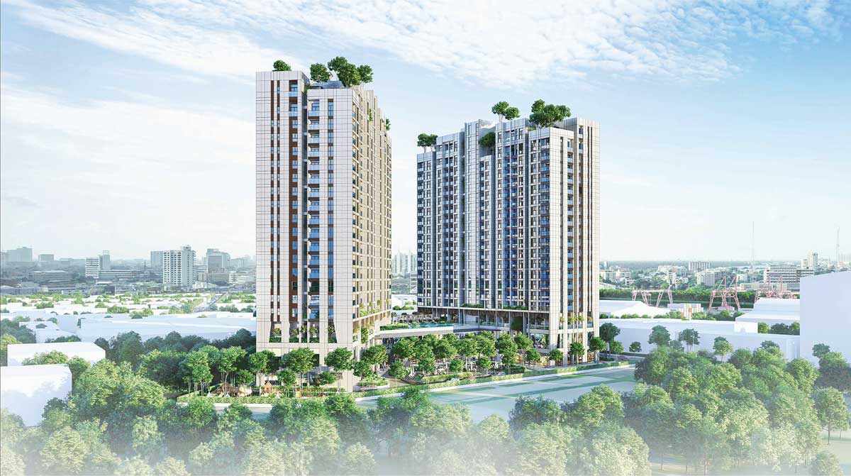 Phối cảnh Tổng quan toàn bộ Dự án Căn hộ Asiana Riverside Quận 7