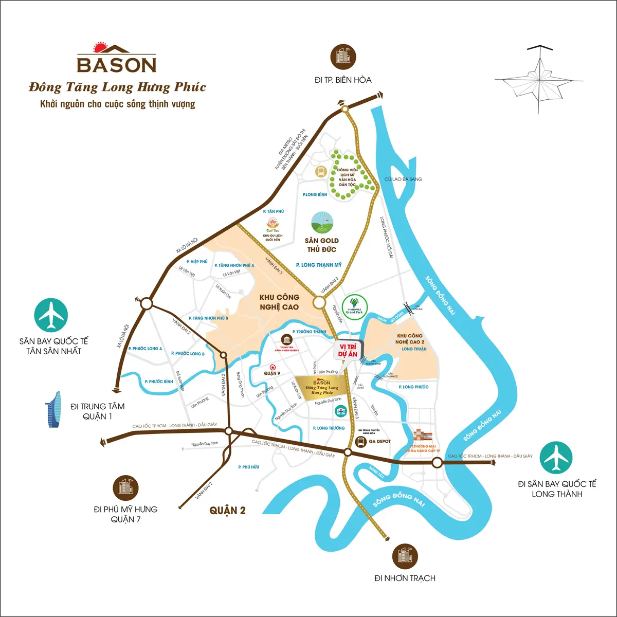 BA SON ĐÔNG TĂNG LONG HƯNG PHÚC QUẬN 2 2 Vị trí Dự án Biệt thự Ba Son Đông Tăng Long Hưng Phúc