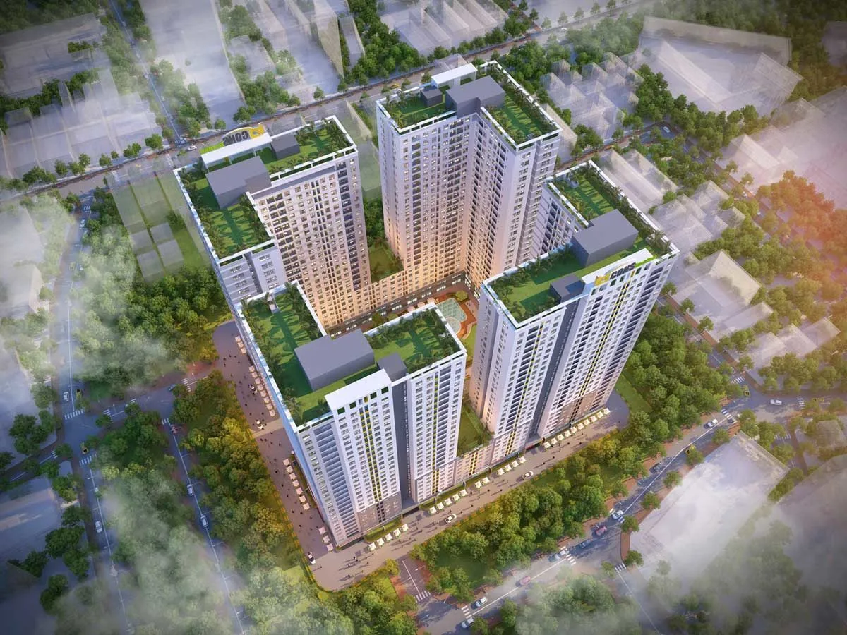 BCONS GARDEN BÌNH DƯƠNG 2 Tổng thể Căn hộ Chung cư Bcons Garden Bình Dương