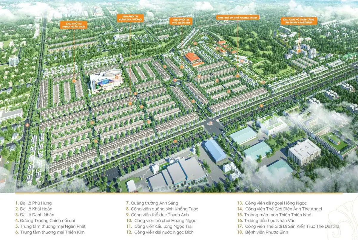 CÁT TƯỜNG PHÚ HƯNG 1 Tổng thể Dự án Khu đô thị Cát Tường Phú Hưng