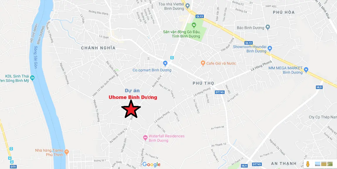 CENTRAL RESIDENCE BÌNH DƯƠNG 2 Vị trí Dự án Uhome Central Residence Bình Dương