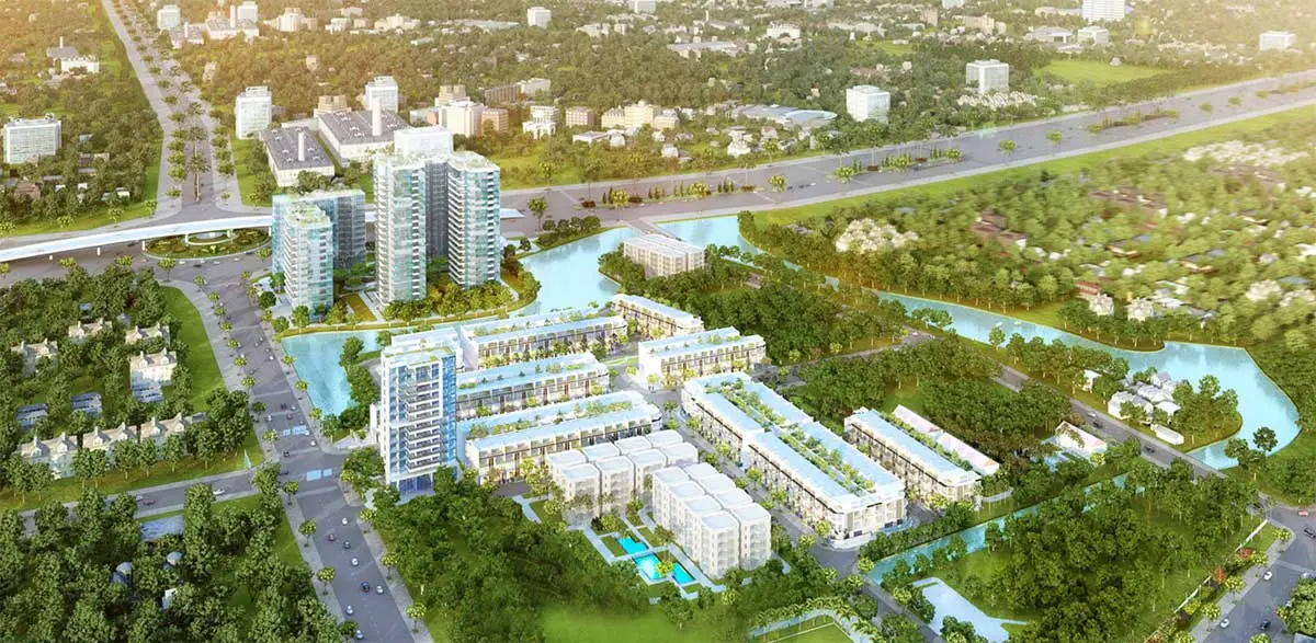 Centana City Quận 9 1 Phối cảnh Tổng thể Dự án Khu đô thị Centana City Quận 9