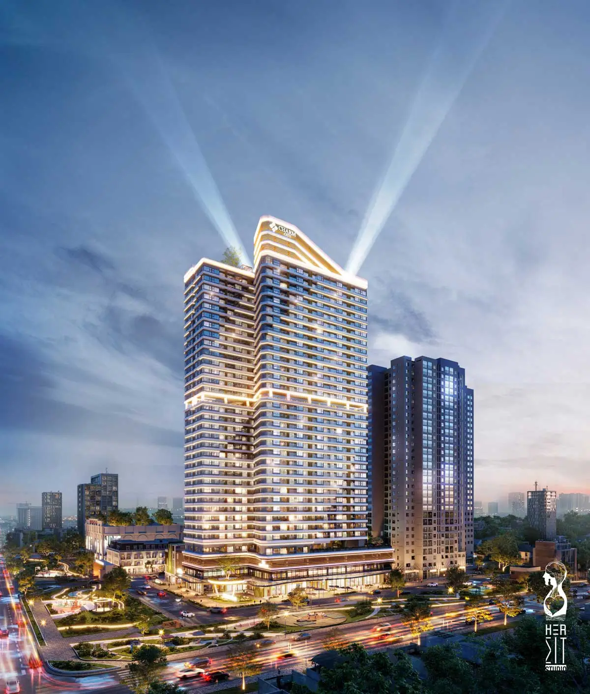 Charm Diamond City 1 Phối cảnh Block Charm Diamond tại Dự án Charm City Bình Dương