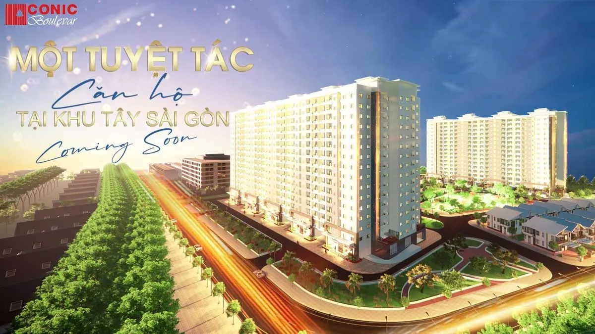 Conic Boulevard Bình Chánh 1 Phối cảnh Dự án Căn hộ Chung cư Conic Boulevard Bình Chánh