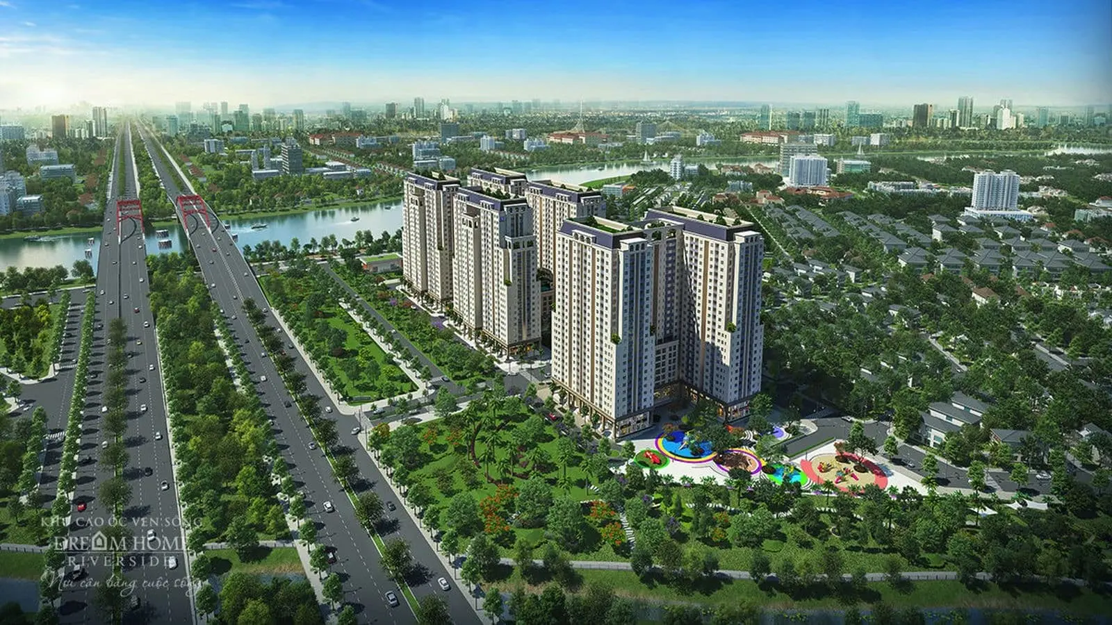 DIAMOND CENTER – DREAMHOME RIVERSIDE 1 phoi canh du an dream home riverside