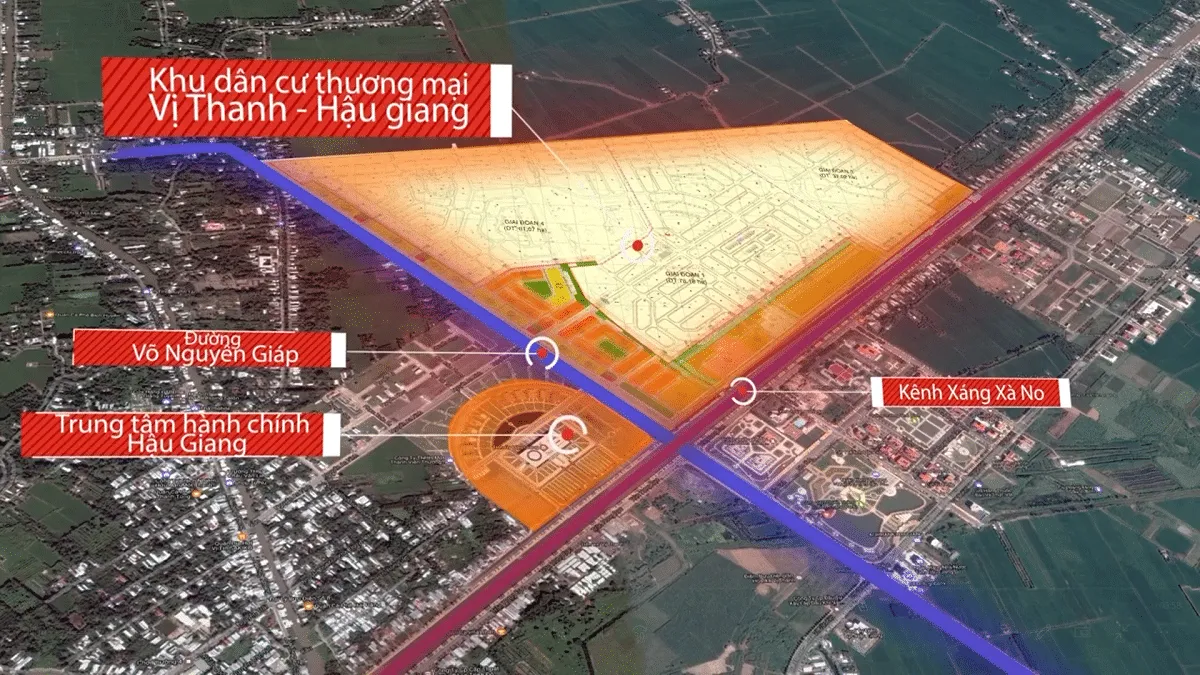DIC VICTORY CITY 2 Vị trí Dự án DIC Victory City Hậu Giang