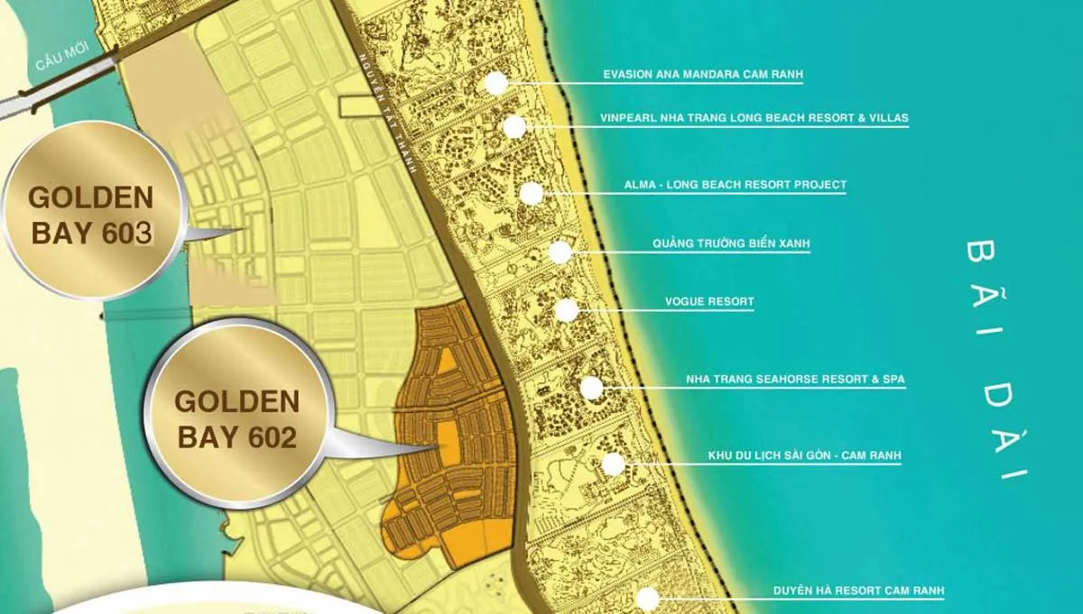 Golden Bay 603 1 Vị trí Dự án Golden Bay 603 Cam Ranh