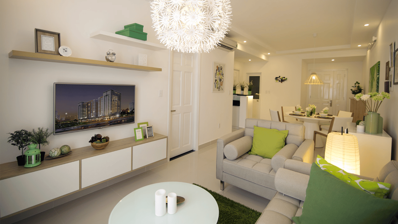 Phòng khách Căn hộ Hà Nội Melody Residences