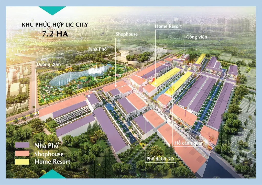 LIC CITY PHÚ MỸ 1 Phối cảnh Dự án đất nền Lic City Phú Mỹ Bà Rịa Vũng Tàu