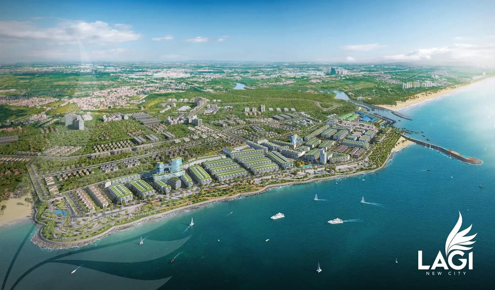 Lagi New City 1 Phối cảnh Dự án Phức hợp Đô thị Thương mại Dịch vụ & Du lịch Biển Lagi New City