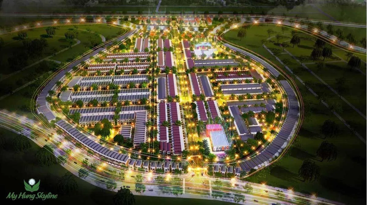 MỸ HƯNG SKYLINE CẦN GIUỘC LONG AN 1 Phối cảnh Dự án Khu đô thị Mỹ Hưng Skyline Long An